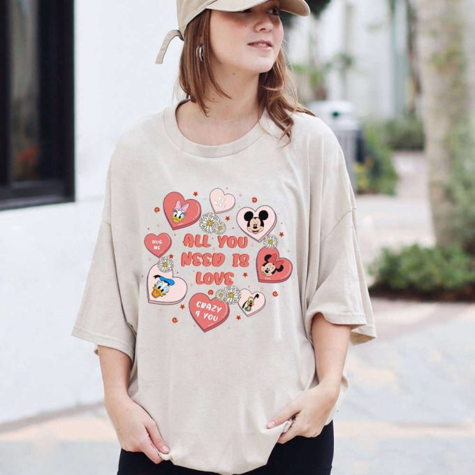 Magical Mickey Valentine Shirt: All You Need Is Love! Perfect Couples Shirt For Disneyland Valentines 3