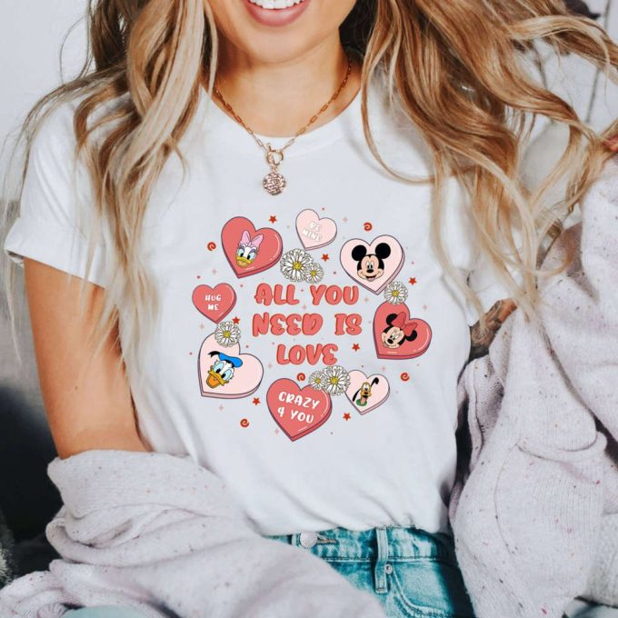 Magical Mickey Valentine Shirt: All You Need Is Love! Perfect Couples Shirt For Disneyland Valentines 4
