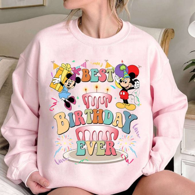 Mickey Minnie Best Birthday Ever Shirt - Custom Disneyland Family Trip Party Tee 2