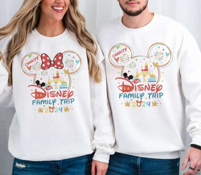 Mickey Minnie Disneyland 2024 Trip Shirt: Couple &Amp; Family Matching Girl Trip Wdw Disneyworld Vacation 2