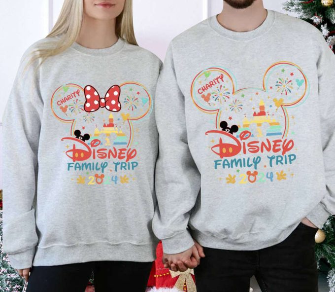 Mickey Minnie Disneyland 2024 Trip Shirt: Couple &Amp; Family Matching Girl Trip Wdw Disneyworld Vacation 3