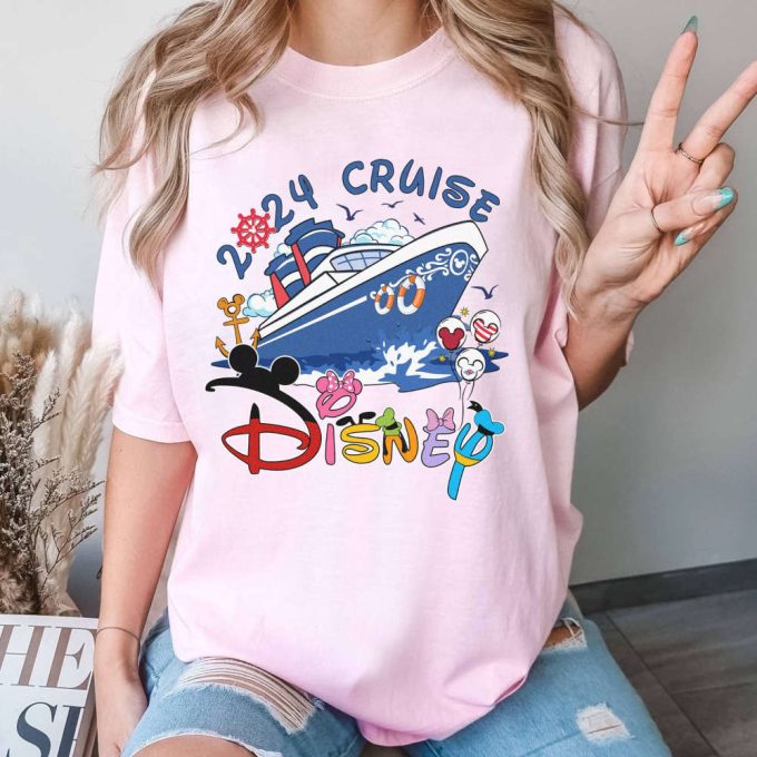 2024 Mickey Minnie New Year Cruise &Amp; Disneyland Family Trip Shirts: Wish Dream Fantasy Magic Cruise &Amp; Pixar Day At Sea 2