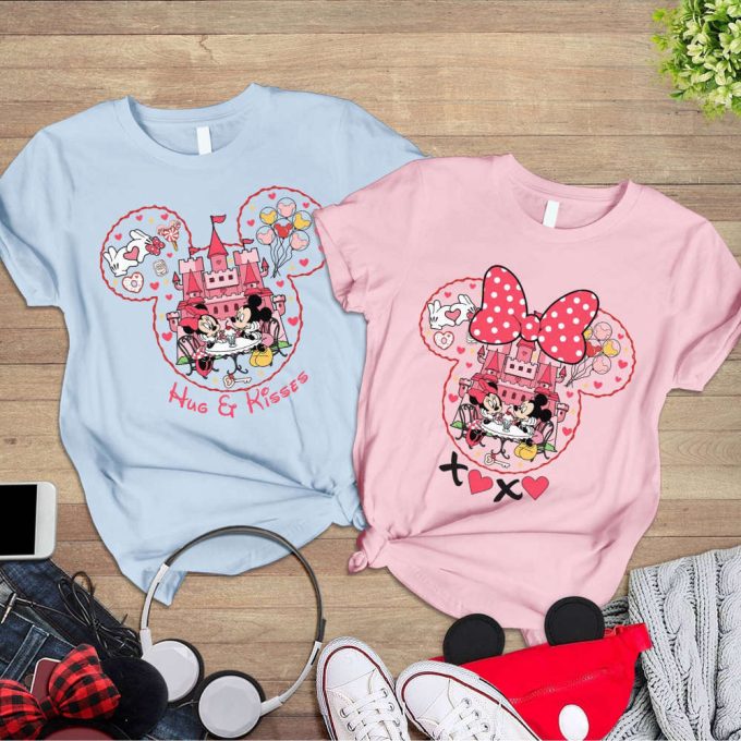 Mickey Minnie Valentines Couple Shirt - Perfect Disneyland Family Shirts &Amp; Honeymoon Gift 2