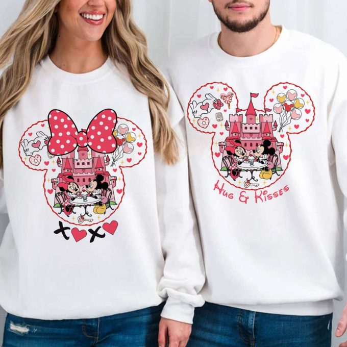Mickey Minnie Valentines Couple Shirt - Perfect Disneyland Family Shirts &Amp; Honeymoon Gift 3