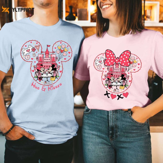 Mickey Minnie Valentines Couple Shirt - Perfect Disneyland Family Shirts &Amp;Amp; Honeymoon Gift 1
