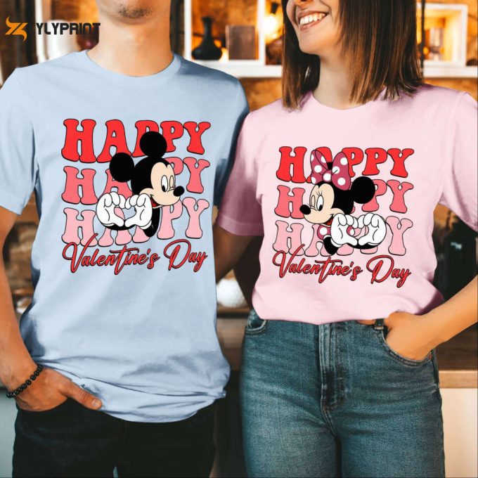 Valentine S Day Couple Shirt: Mickey Minnie Anniversary &Amp;Amp; Husband Wife Shirts 1