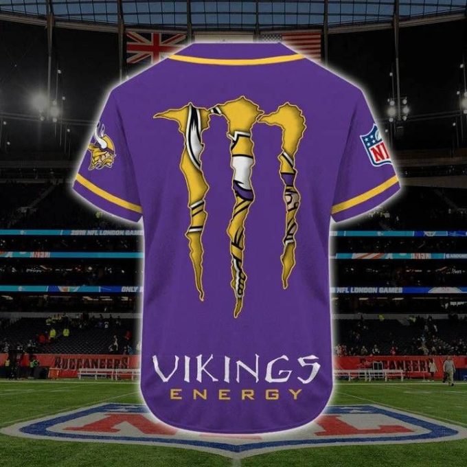 Minnesota Vikings Personalized Baseball Jersey Gift For Men Women 3