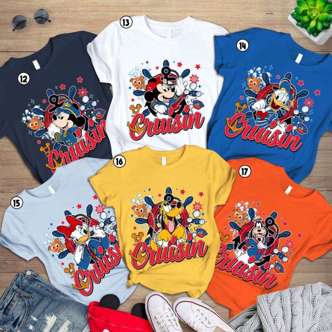 2024 Märvel Pixar Mickey Cruise Squad &Amp; Disneyland Family Group Matching Shirts 3