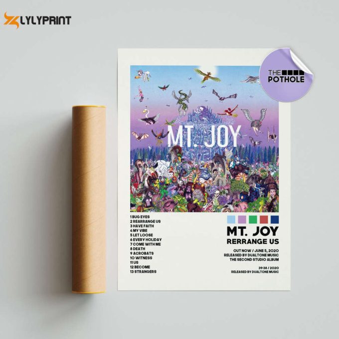 Mt. Joy Posters, Mt. Joy Poster, Mt. Joy, Rearrange Us, Album Cover Poster, Poster Print Wall Art, Custom Poster, Tracklist Poster 1