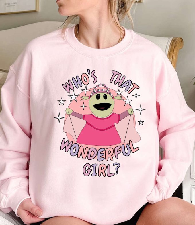 Nanalan Who'S That Wonderful Girl Shirt, Nanalan Meme Sweatshirt, Funny Nanalan Cartoon Hoodie, Nanalan Peepo Tee Gift For Family 3