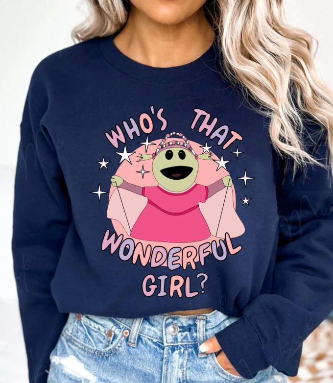 Nanalan Who'S That Wonderful Girl Shirt, Nanalan Meme Sweatshirt, Funny Nanalan Cartoon Hoodie, Nanalan Peepo Tee Gift For Family 4