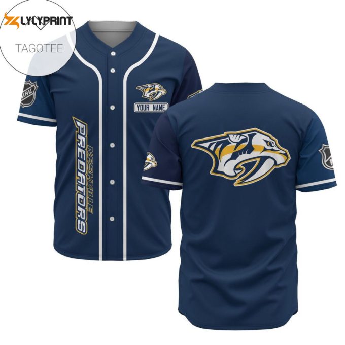 Nashville Predators Baseball Jersey For Fans Bj0050 1