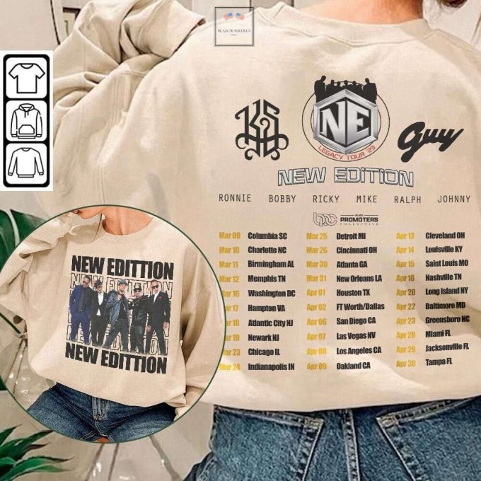 New Edition Legacy Tour 2024 Sweatshirt, Vintage New Edition Shirt, For Men Women 3