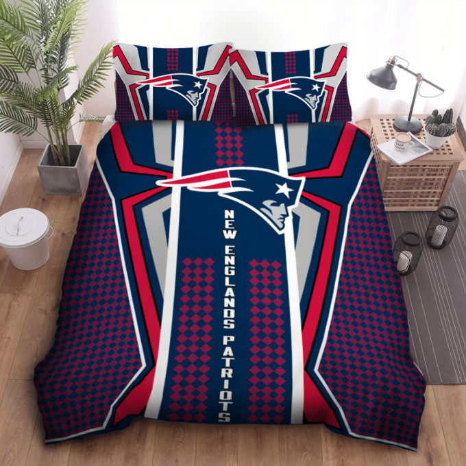 New England Patriots Duvet Cover Bedding Set - Perfect Gift For Fans Bd576 2