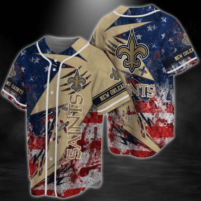 Premium New Orleans Saints Baseball Jersey Gifts For Die-Hard Fans 2