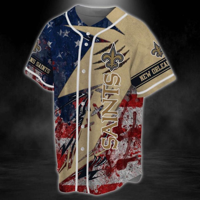 Premium New Orleans Saints Baseball Jersey Gifts For Die-Hard Fans 4