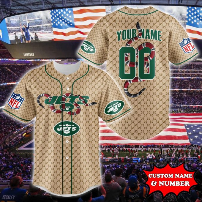 New York Giants Baseball Jersey Gucci Nfl Custom For Fans 2