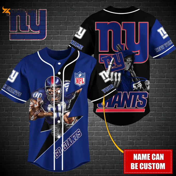 New York Giants Personalized Baseball Jersey Gift For Men Women 1