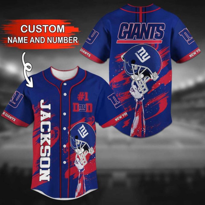 New York Giants Personalized Baseball Jersey 2