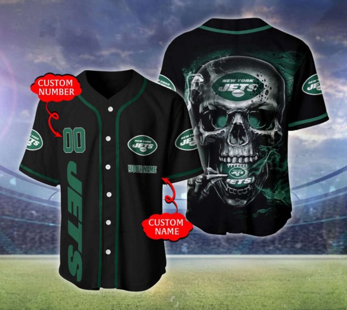 New York Jets Personalized Baseball Jersey Fan Gifts 2