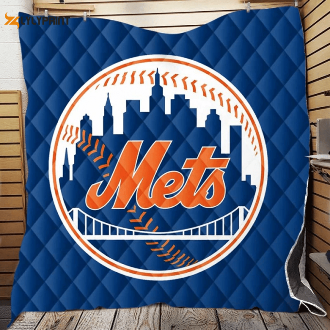 New York Mets Popular Baseball Team 3D Full Printing Quilt Home Decor 2024 Gifts Home Decor 2024 Gifts 1