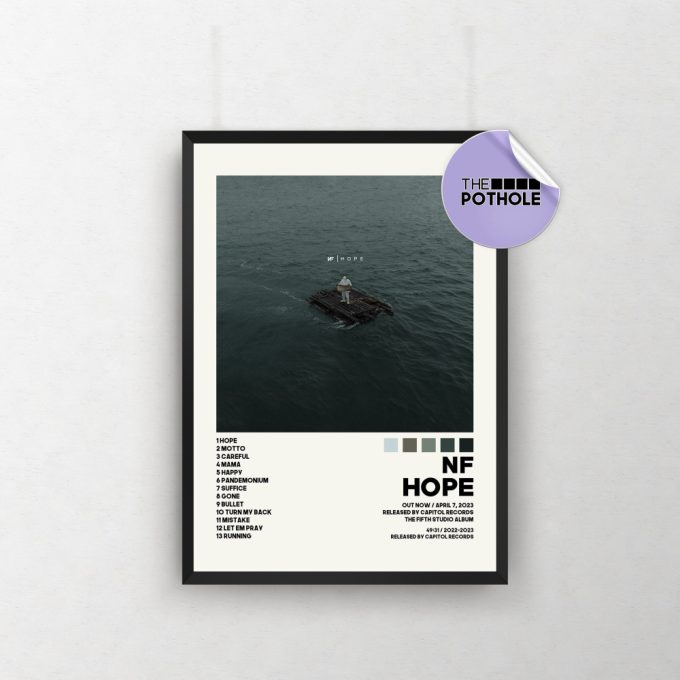 Nf Posters, Hope Poster, Nf, Hope, Album Cover Poster, Poster Print Wall Art, Custom Poster, Tracklist Poster 2