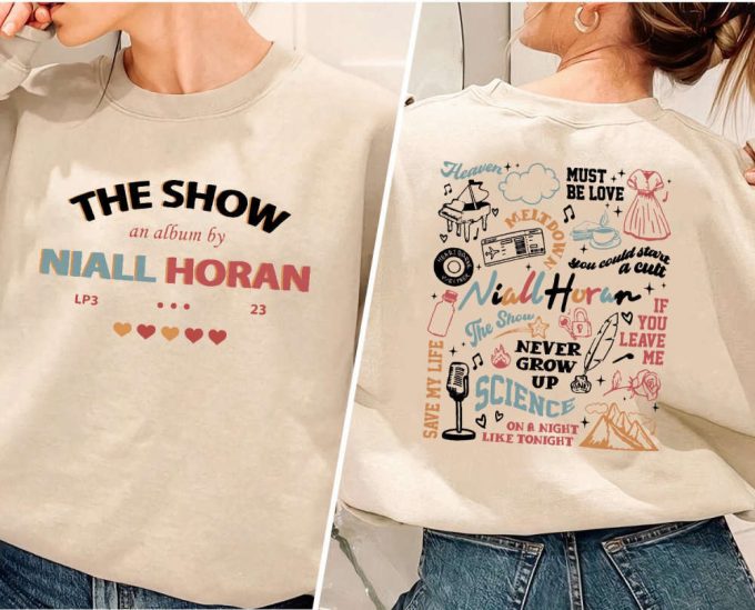 Niall Horan 2 Side Tshirt, The Show Album Track List 2 Sides Sweatshirt, For Men Women 4