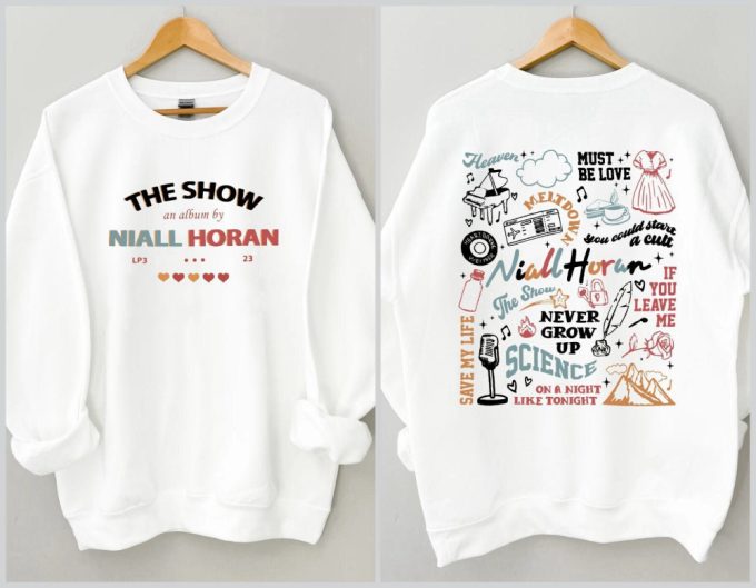 Niall Horan 2 Side Tshirt, The Show Album Track List 2 Sides Sweatshirt, For Men Women 5
