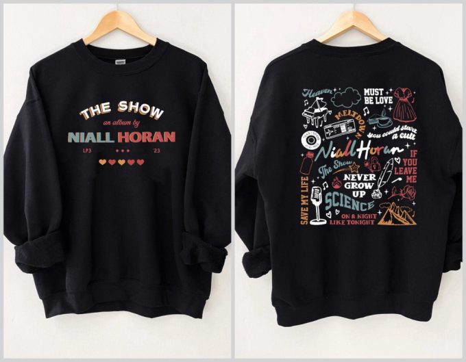 Niall Horan 2 Side Tshirt, The Show Album Track List 2 Sides Sweatshirt, For Men Women 6