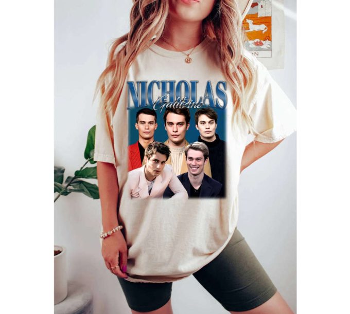 Nicholas Galitzine T-Shirt Nicholas Galitzine Shirt Nicholas Galitzine Tees Nicholas Galitzine Sweater Character Shirt Casual T-Shirt 3