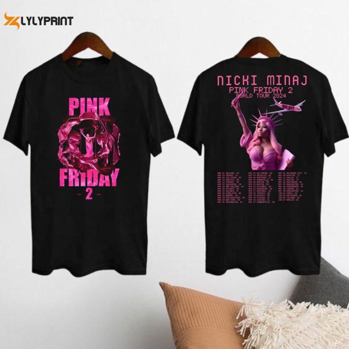 Nicki Minaj Pink Friday 2 Shirt, Pink Friday 2 Nicki Minaj Tour 2024 T-Shirt, Gag City Shirt, Nicki Minaj Fan Gift, Nicki Minaj Tour Merch 1