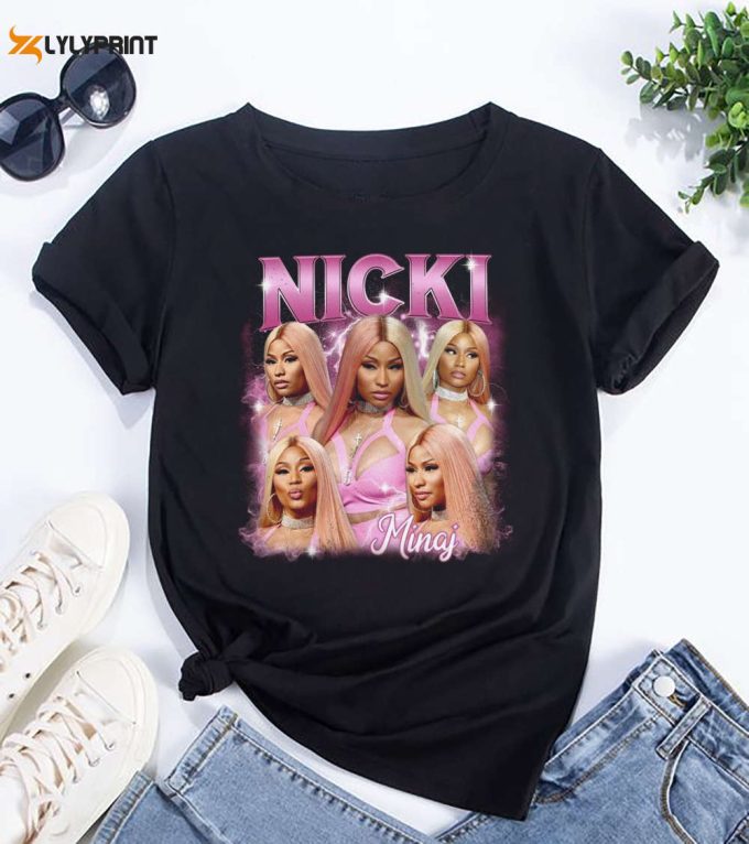 Nicki Minaj Shirt, 90S Vintage Nicki Minaj T-Shirt, Nicki Minaj Fan Gift, Nicki Minaj Tour Merch, Pink Friday 2 Nicki Minaj Tour 2024 Shirt 1