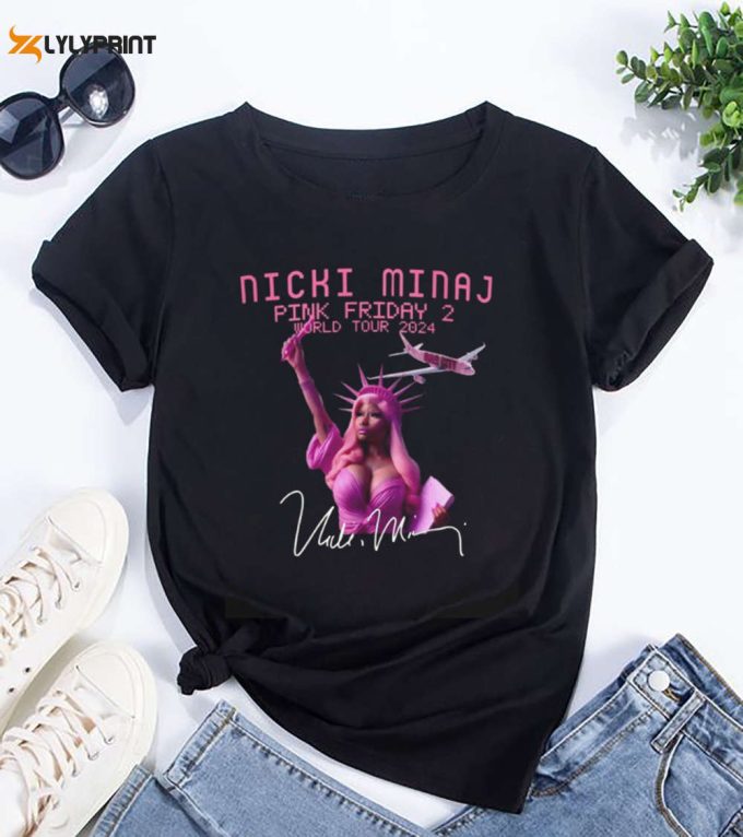 Nicki Minaj Signature Shirt,Pink Friday 2 Nicki Minaj Tour 2024 Shirt, Nicki Minaj T-Shirt, Nicki Minaj Fan Gift, Nicki Minaj Tour Merch 1