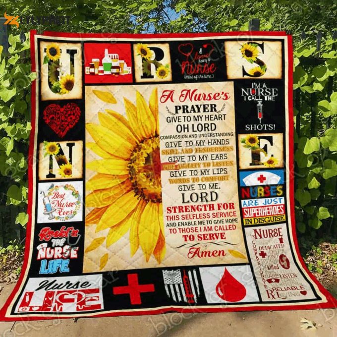 Nurse A Nurses Prayer 3D Customized Quilt 1