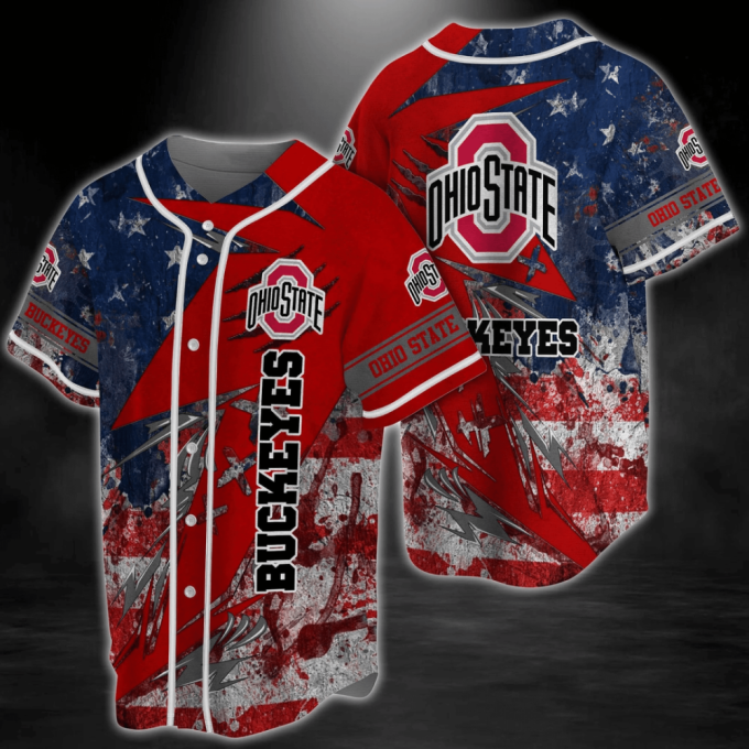 Ohio State Buckeyes Baseball Jersey Custom For Fans Bj0115 2