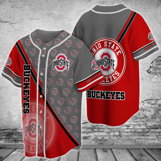 Ohio State Buckeyes Baseball Jersey Custom For Fans Bj0117 2