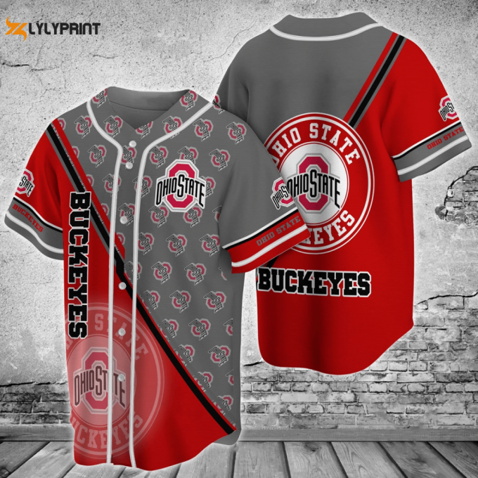 Ohio State Buckeyes Baseball Jersey Custom For Fans Bj0117 1