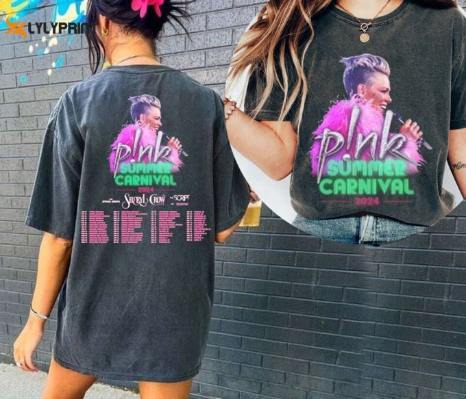 P!Nk Shirt, Pink Singer Summer Carnival 2024 Tour Shirt, Pink Fan Lovers Shirt,Music Tour 2024 Shirt,Trustfall Album Shirt,Concert 2024 P!Nk 1