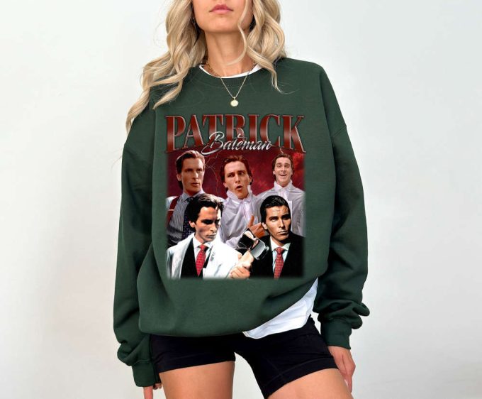 Patrick Bateman T-Shirt Patrick Bateman Shirt Patrick Bateman Tees Patrick Bateman Sweater Trendy Sweatshirt Couples T-Shirt 4