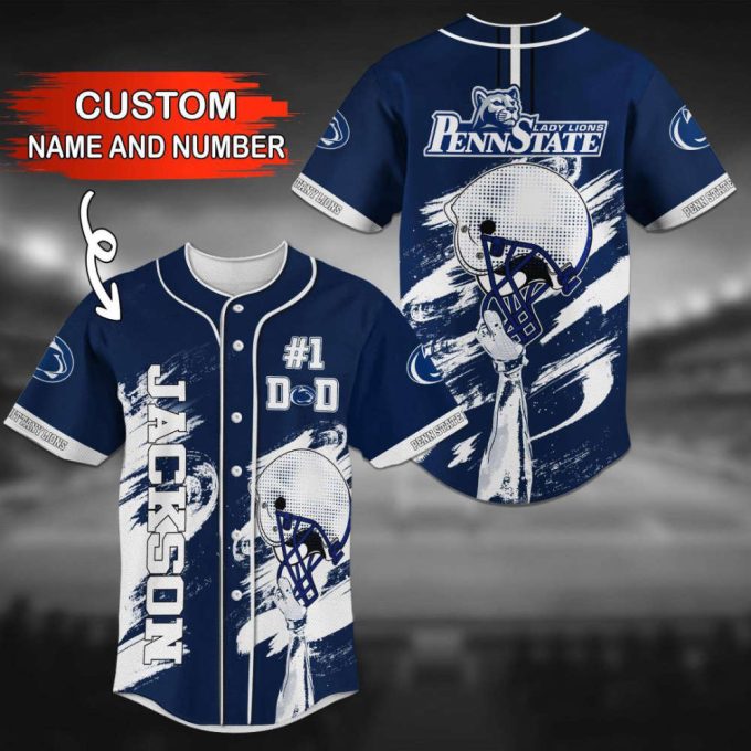 Penn State Nittany Lions Personalized Baseball Jersey Gift For Men Women 2