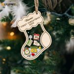 Personalized Baby’s First Christmas Ornament 2023 Personalized Birth Stats Baby Announcement Newborn New Baby Gift Baby Gift