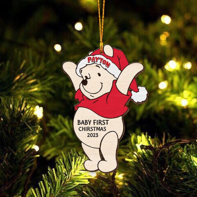 Personalized Baby'S First Christmas Ornament Christmas Winnie Pooh And Friends Ornament My First Christmas 2023 Gift Tigger Eeyore Piglet 2