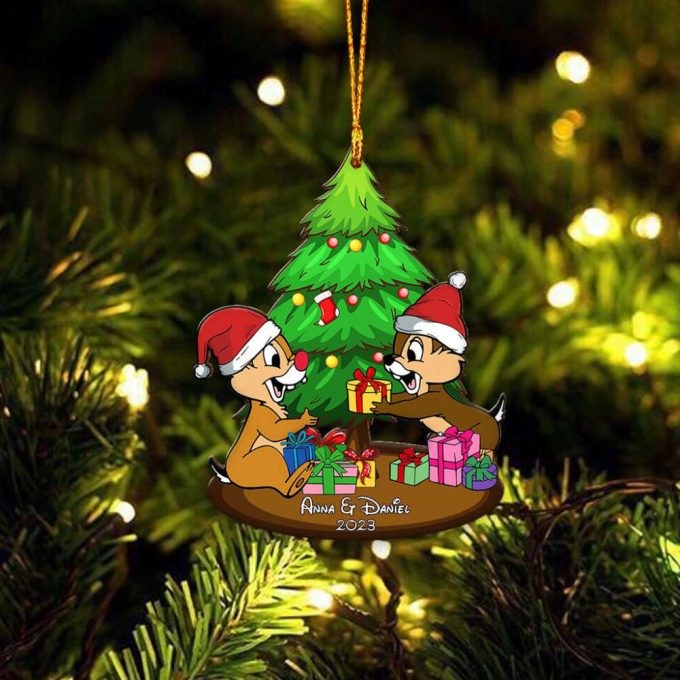 Personalized Chip And Dale Ornament Christmas Chip N' Dale Ornament Christmas Friends Ornament Christmas Decor Christmas Disney Gift 2