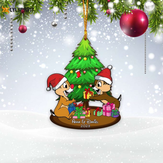 Personalized Chip And Dale Ornament Christmas Chip N' Dale Ornament Christmas Friends Ornament Christmas Decor Christmas Disney Gift 1