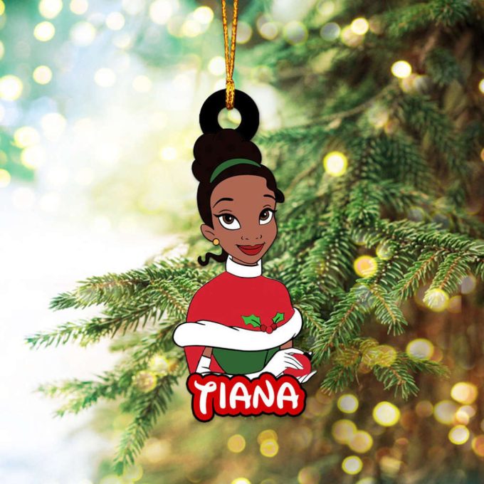 Personalized Disney Princess Ornament Christmas Princess Ornament Christmas Baby Ornament Princess Moana Ariel Gift Gift For Daughter 5