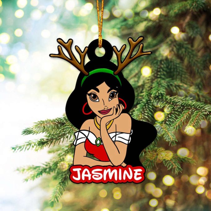 Personalized Disney Princess Ornament Christmas Princess Ornament Christmas Baby Ornament Princess Moana Ariel Gift Gift For Daughter 8