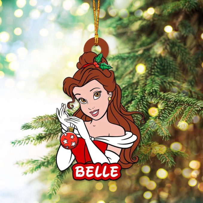 Personalized Disney Princess Ornament Christmas Princess Ornament Christmas Baby Ornament Princess Moana Ariel Gift Gift For Daughter 9
