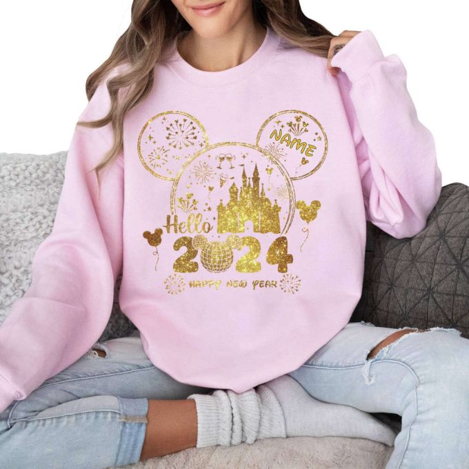 2024 Personalized Disneyland Family Vacation Shirt: Mickey &Amp; Friends New Year S Eve Trip 3