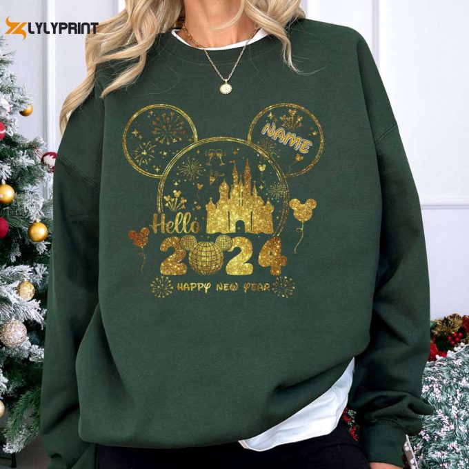 2024 Personalized Disneyland Family Vacation Shirt: Mickey &Amp;Amp; Friends New Year S Eve Trip 1