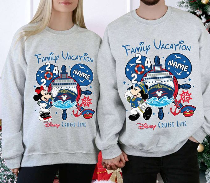 2024 Personalized Disneyland Cruise Shirt Mickey &Amp; Friends Matching Family Custom Name Cruise Squad Shirt 2
